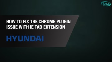 Online Tutorial - How to fix the Chrome plugin issue with IE Tab Extension | By Demes
