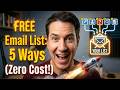 Free Lead Generation   5 Ways to Build Your Email List