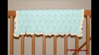 How to Crochet Tutorial: DIY Aspen Baby Blanket by YARNutopia
