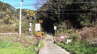 JR内房線　秘境踏切 (Railroad crossing in Japan)