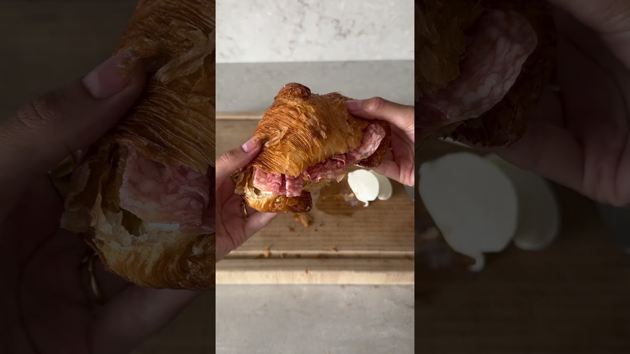 happy breakfast!! #easyrecipe #croissant #healthybreakfast #eatwithme #trending