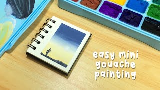 Easy Mini Gouache Painting for Beginners | Step-by-step Tutorial