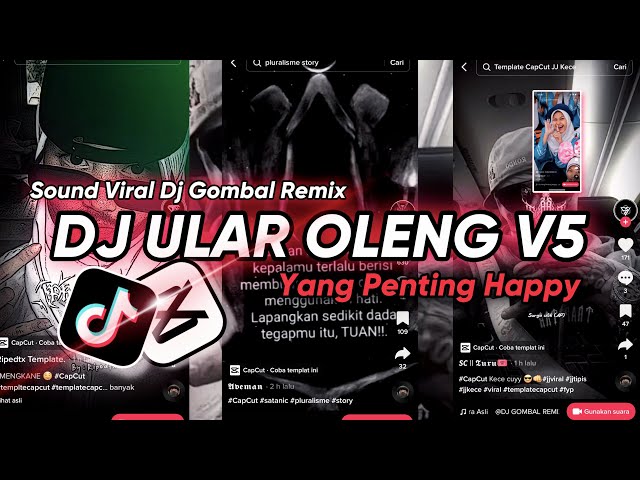 DJ ULAR OLENG V5 x YANG PENTING HAPPY VIRAL TIK TOK - DJ GOMBAL REMIX class=