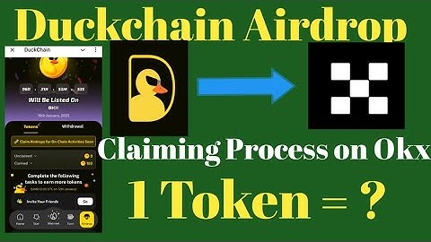 Duckchain Airdrop withdrawal and claim on Okx || Duckchain claim on Okx || Duckchain token price