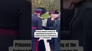 Princess Catherine arrive at National Memorial Arboretum for it Armistice Day Service of Remembrance