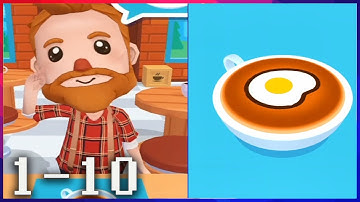 Coffee Shop 3D - Gameplay Walkthrough - Levels 1-10