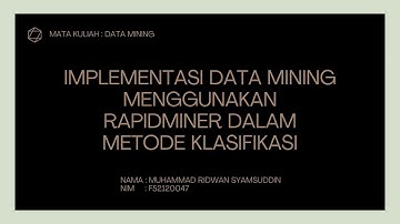 IMPLEMENTASI DATA MINING MENGGUNAKAN ALGORITMA NAIVE BAYES, K-NN DAN RANDOM FOREST
