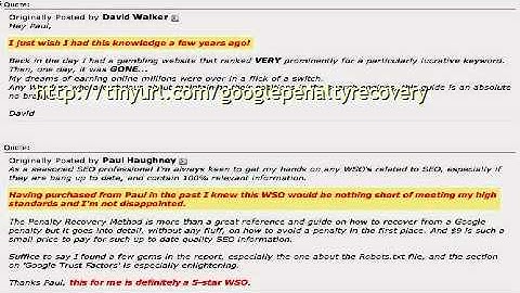 Google Panda - Recover your site rankings quickly and easily