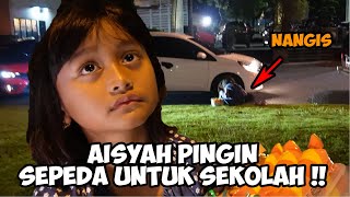 KAGET BANGET !! Ketemu Aisyah jualan sampai larut  malam demi pingin beli sepeda untuk sekolah !!