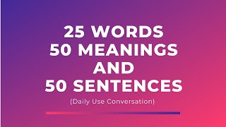 word meaning for daily conversation