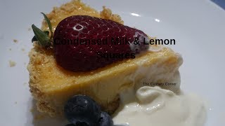 Condensed Milk and Lemon Squares