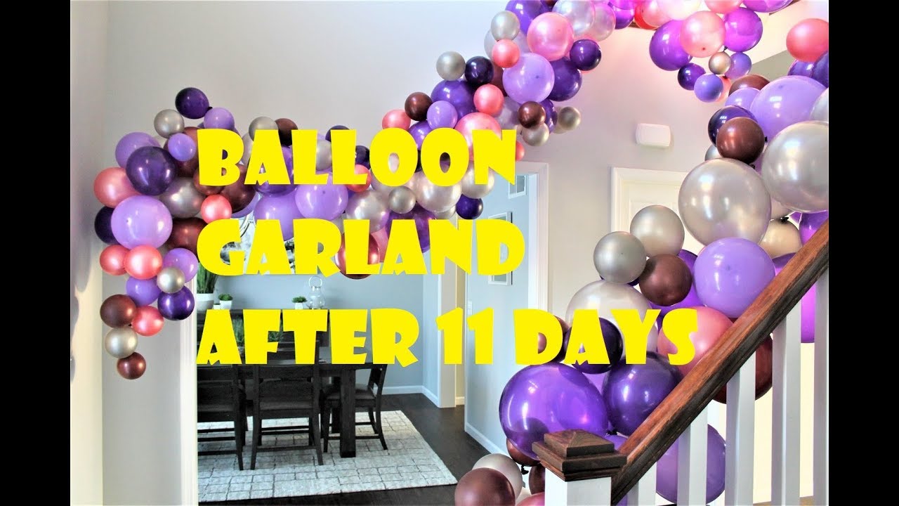 How Long Will A Balloon Garland Last Without Helium