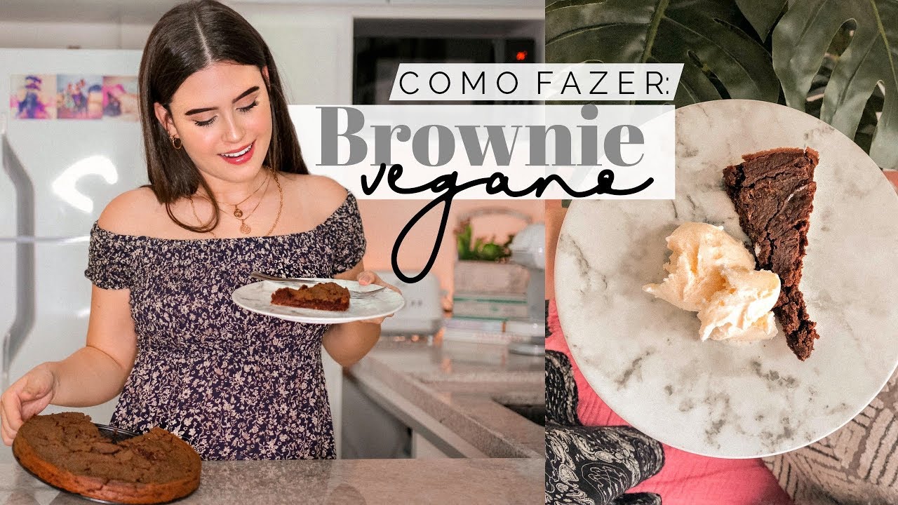 COMO FAZER: RECEITA DE BROWNIE VEGANO RICO EM PROTEÍNA! LORRINE MONDIN