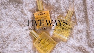 5 Ways to Use Nuxe Dry Oil • London, UK • Chevrons & Éclairs