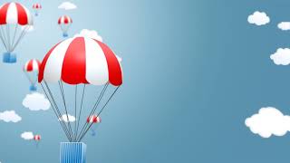 Cartoon, parachute, hd, dynamic, video background screenshot 1