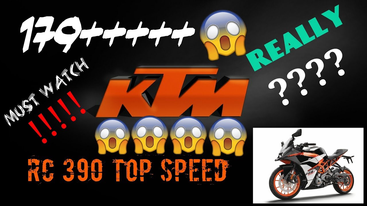 KTM RC390 top speed test run [2018]