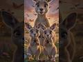 crying kangaroo with cute baby kangaroos😱#funny #comedy #viralvideo