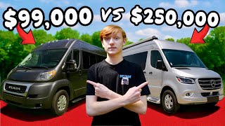 Cheapest vs MOST Expensive Camper Vans (RAM vs Ford vs Mercedes)