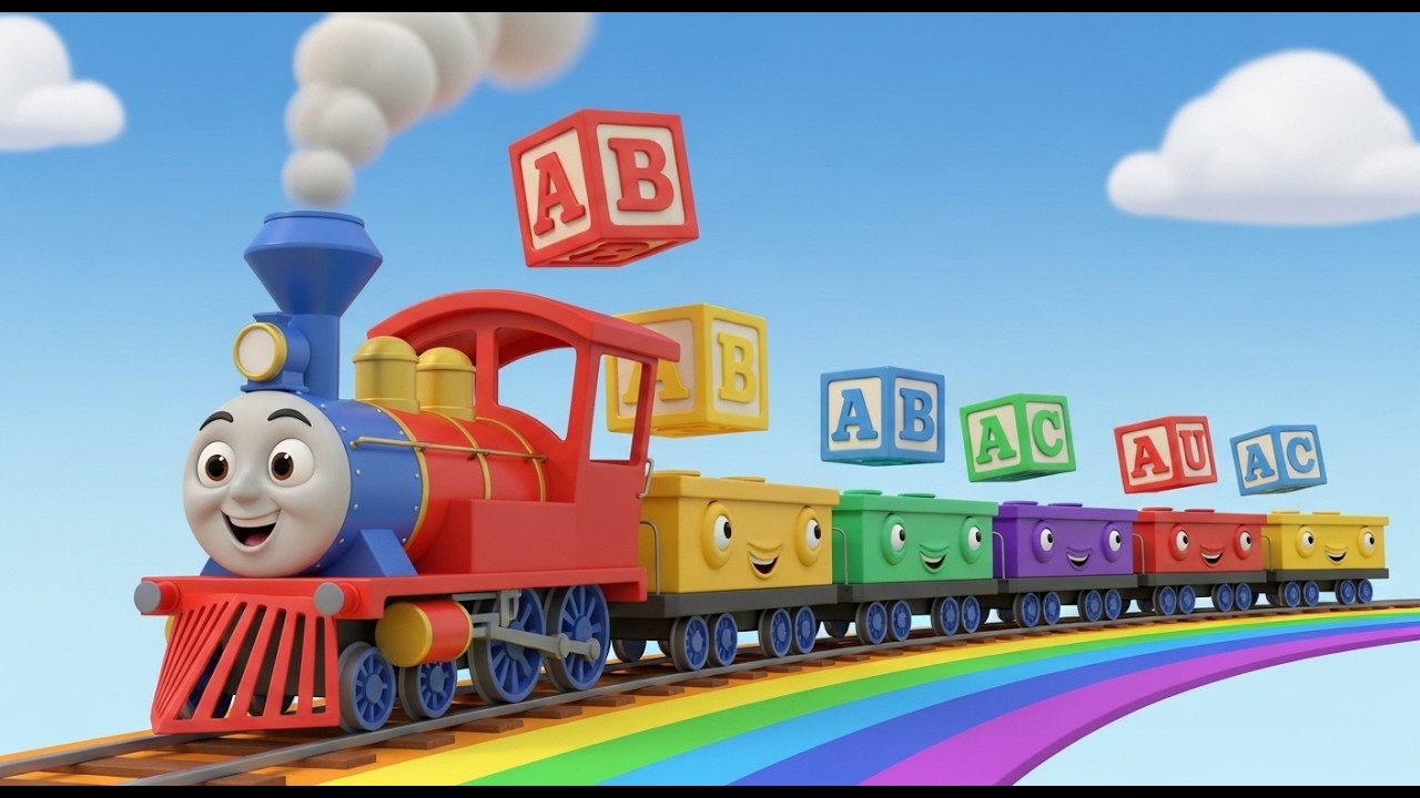 The ABC Train Is Rolling | Alphabet Song for Toddlers | Learn Letters ...