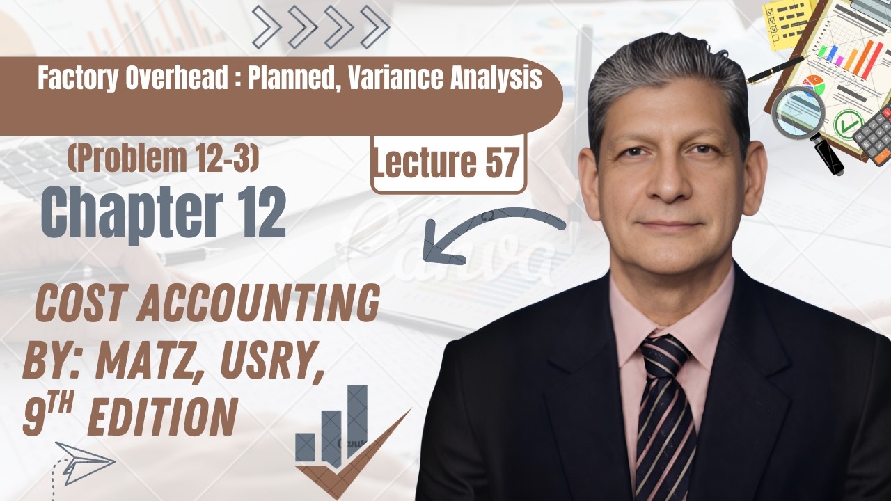 Chapter 12 Problem 12-3 | Variance Analysis | Cost Accounting | Matz ...