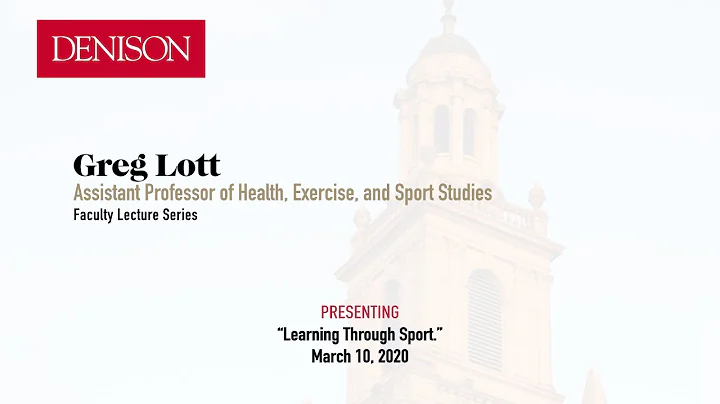 Tuesday Faculty Lunch Series features Greg Lott