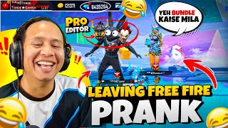 Surprising Pro FF Girls with New Rare Bundle & I Left Free Fire Prank 😂 Tonde Gamer