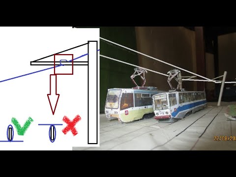 Контактная сеть бумажного трамвая