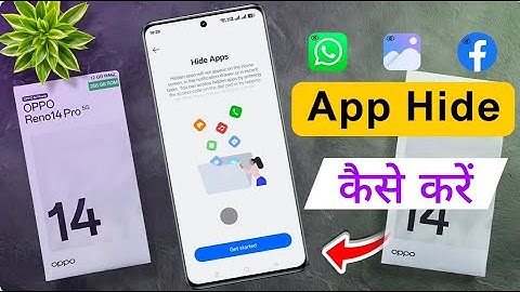 Oppo Reno 14: How to Hide Apps | oppo reno 14 pro me Apps Hide Kaise Karen