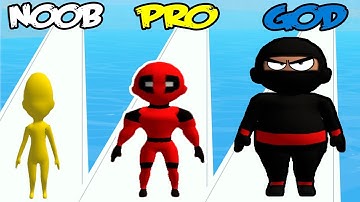 NOOB vs PRO vs HACKER in Fun Race 3D