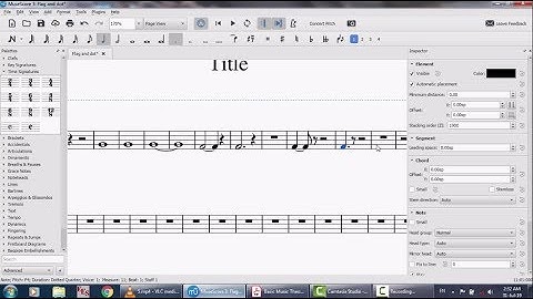 Musical tie and dot in written music using MuseScore, learn music for composers