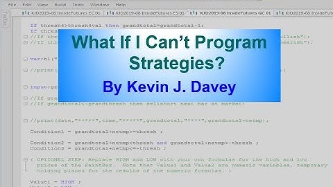 Algo Trading Workshop #7