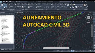 Crear alineamiento en AutoCAD civil 3d