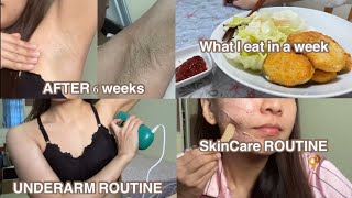 What I Eat in a Week, UNDERARM ROUTINE(IPL result in 6wks), Summer skin care Routine.