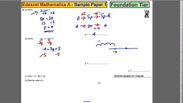 Q16 Edexcel GCSE Maths 1F Specimen Paper