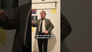 When the principal comes to pull students out of class. #school #principal #skits