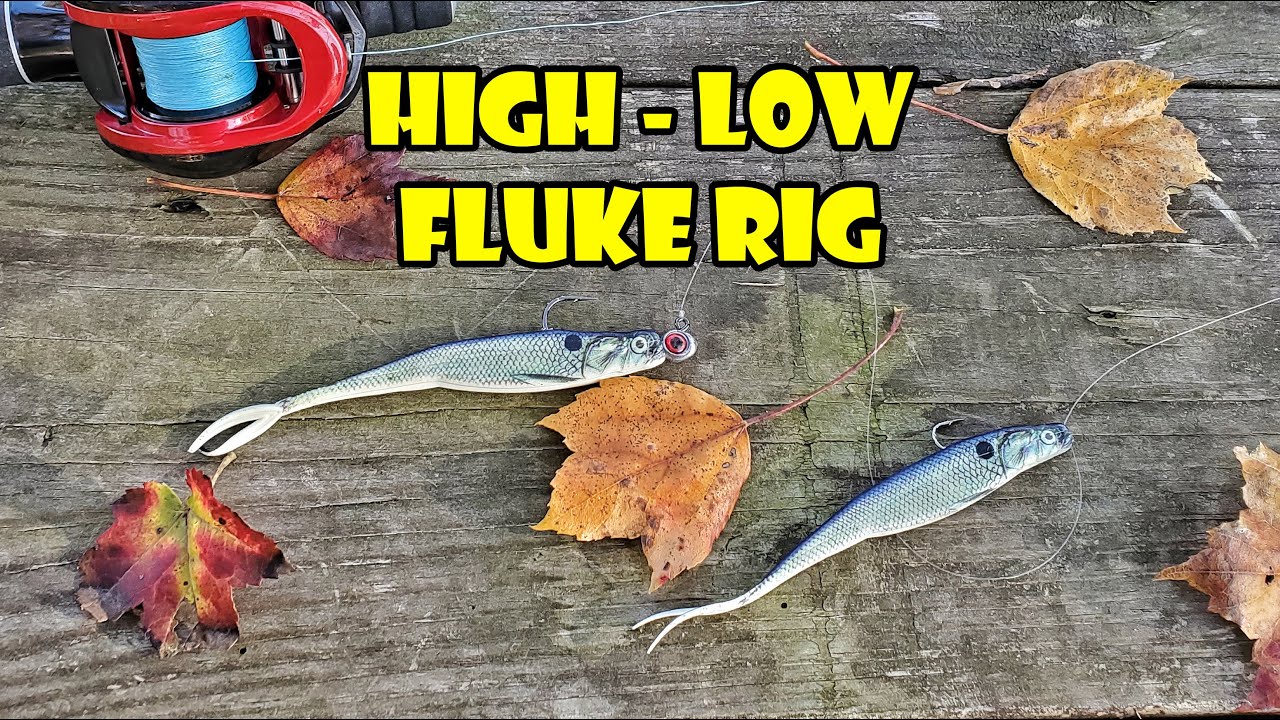 How to Fish High Low Fluke Rig for Cold Water Bass 