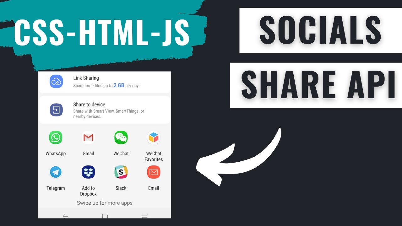  HTML  JS   Social Share button   Web Share API