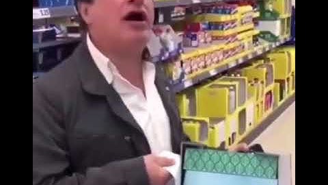 Onkel rastet im Lidl aus / "Niemand hat hier zu sagen!"