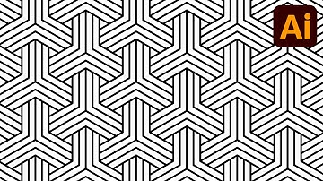 Adobe illustrator tutorials | Design patterns | Black and white | Polygon | 099
