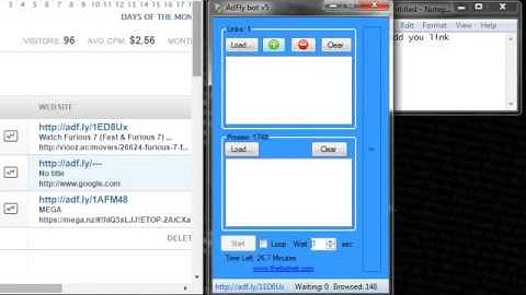AdFly Bot Auto Clicker v5 2016 and get 10$ in a day!