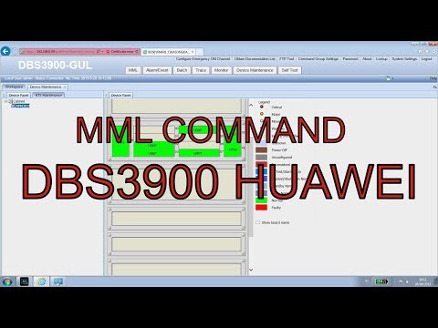 BTS3900 Huawei : MML COMMAND on Local Maintenance Terminal