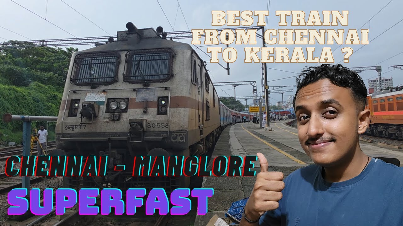 MGR Chennai Central - Mangalore Central Superfast Express AC 2 Tier Journey 🚆 Food and Overtake 🔥