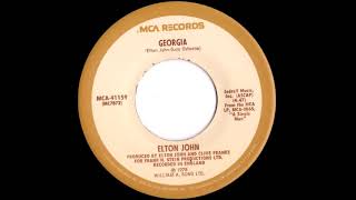 Elton John Georgia 7" single