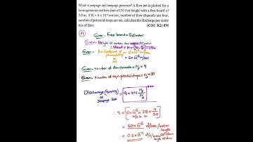 VR20---Numerical example on quantity of seepage loss