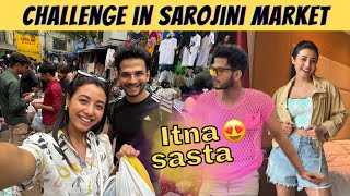 Rs 1000/- Challenge in Sarojini || Buying for each other 😍|| Disappointed 😞