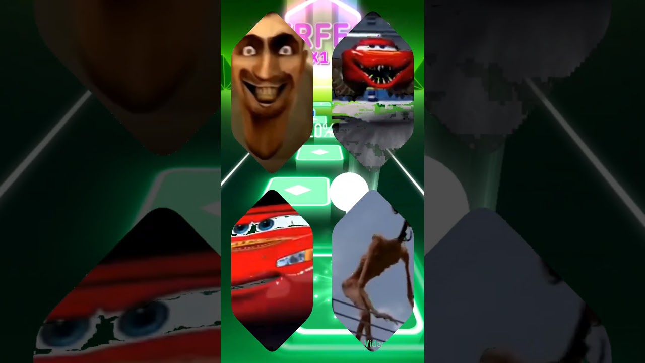 mix - McQueen Easter VS Siren Head VS McQueen car Vs pjmasks Coffindans 