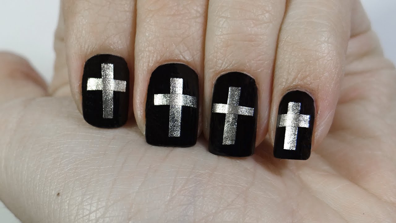 Uñas con cruces o cross nails especial Semana Santa - thptnganamst.edu.vn