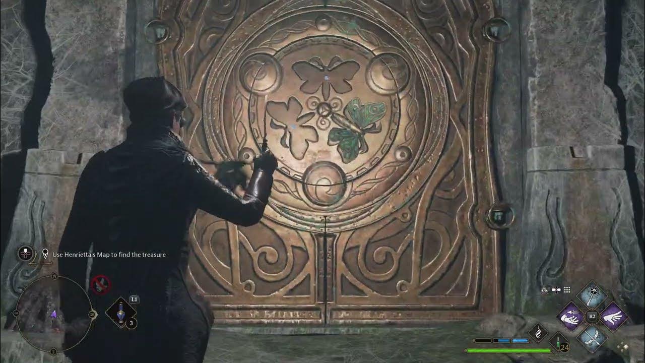 Tomb of Treachery Location 💕 3 Butterfly Door Puzzle Solved 💕 Hogwarts