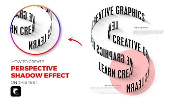 How to create Perspective Shadow Effect on this text | Adobe Illustrator