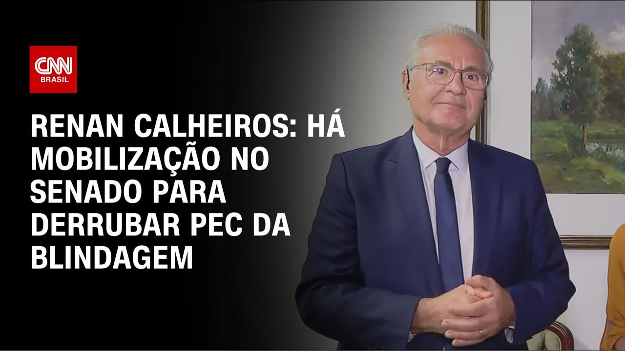 Há mobilização no Senado para derrubar PEC da Blindagem, diz Renan Calheiros | CNN ARENA